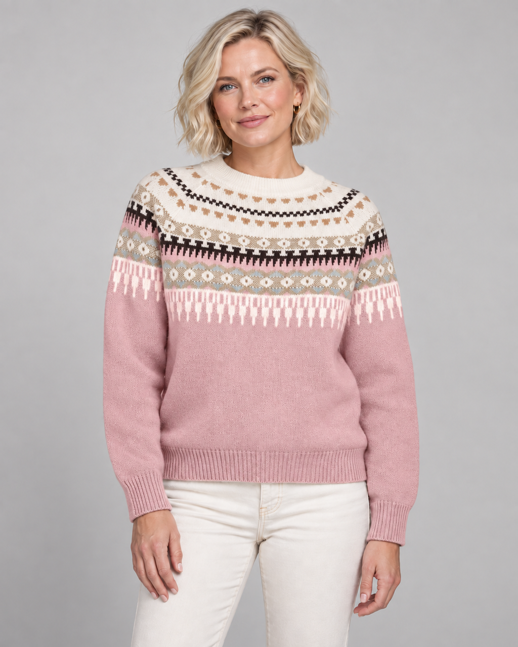 AVERY™ - Fair Isle Knit Sweater