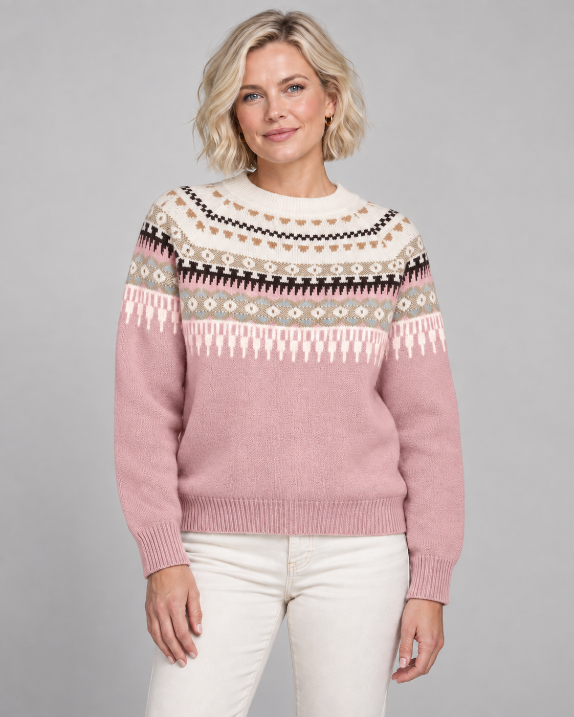 AVERY™ - Fair Isle Knit Sweater