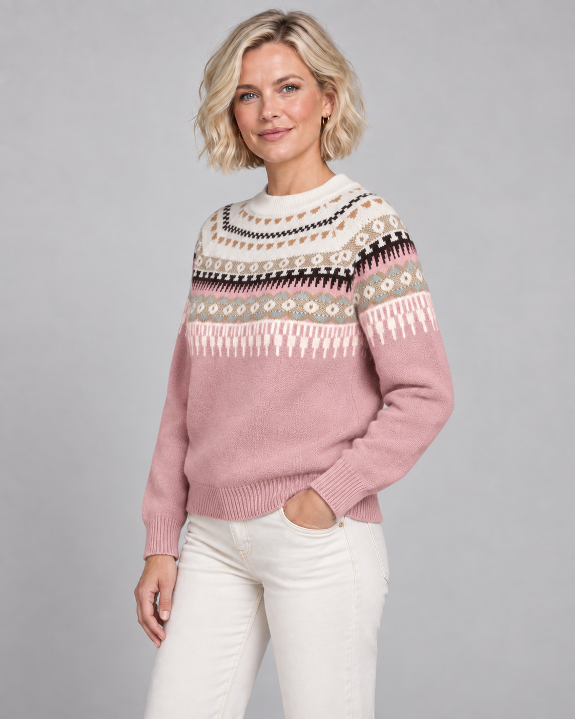 AVERY™ - Fair Isle Knit Sweater