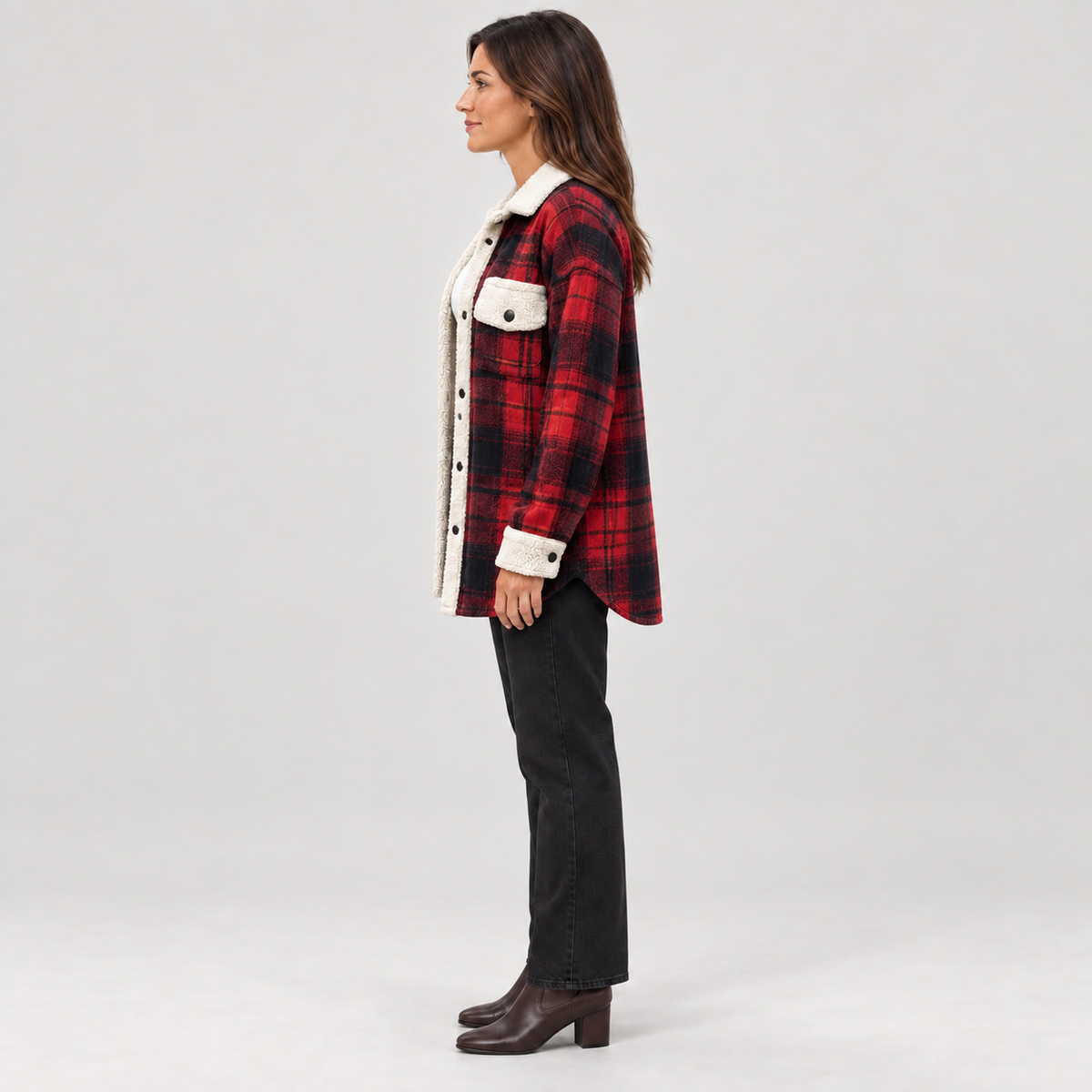 ZENY™ - Classic Long Sleeve Button Down Jacket