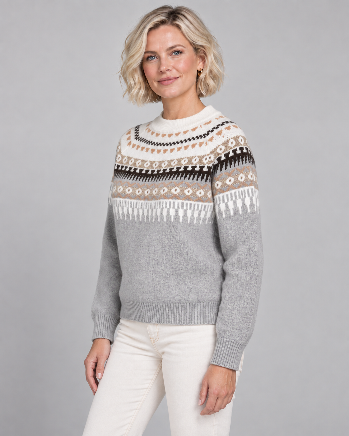 AVERY™ - Fair Isle Knit Sweater