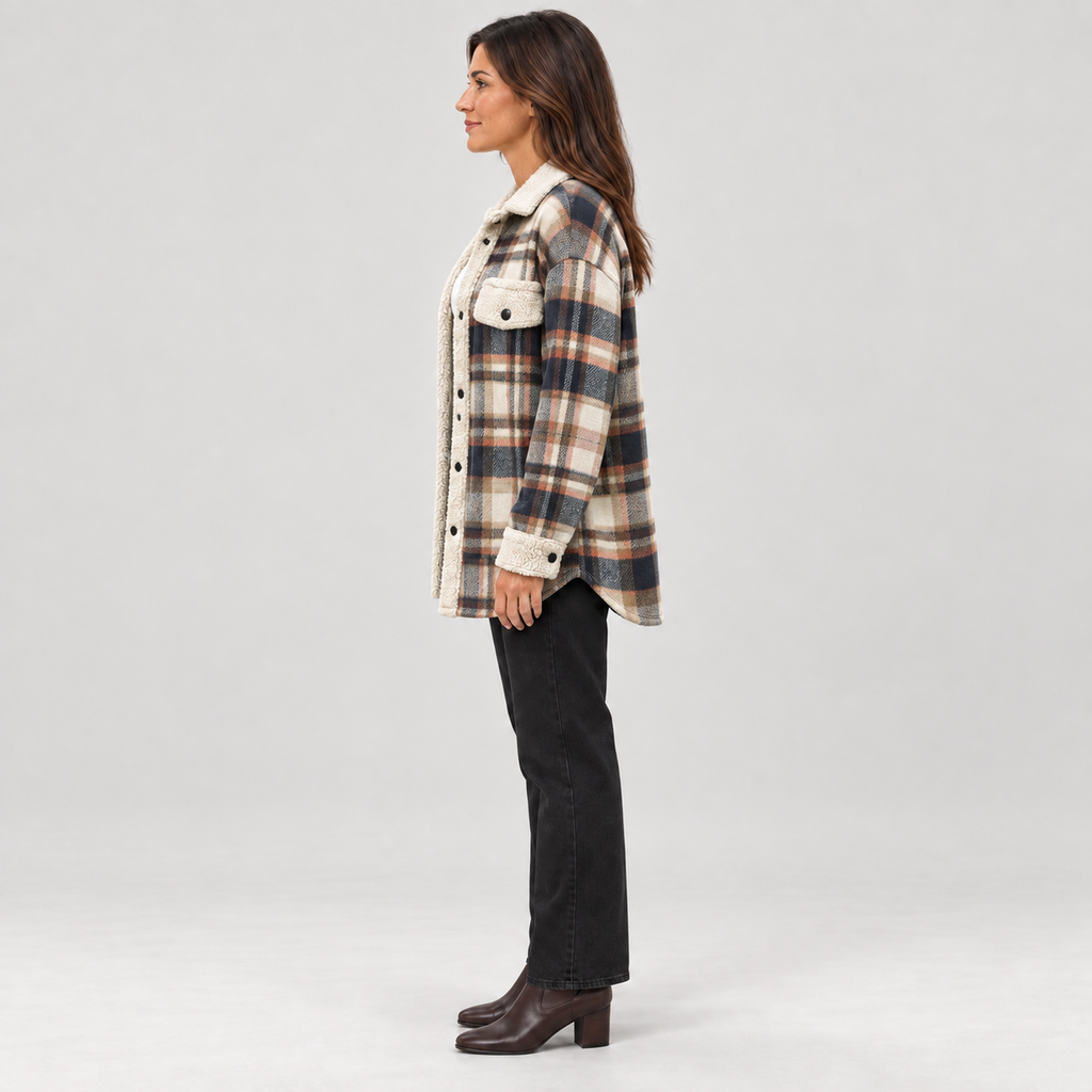 ZENY™ - Classic Long Sleeve Button Down Jacket