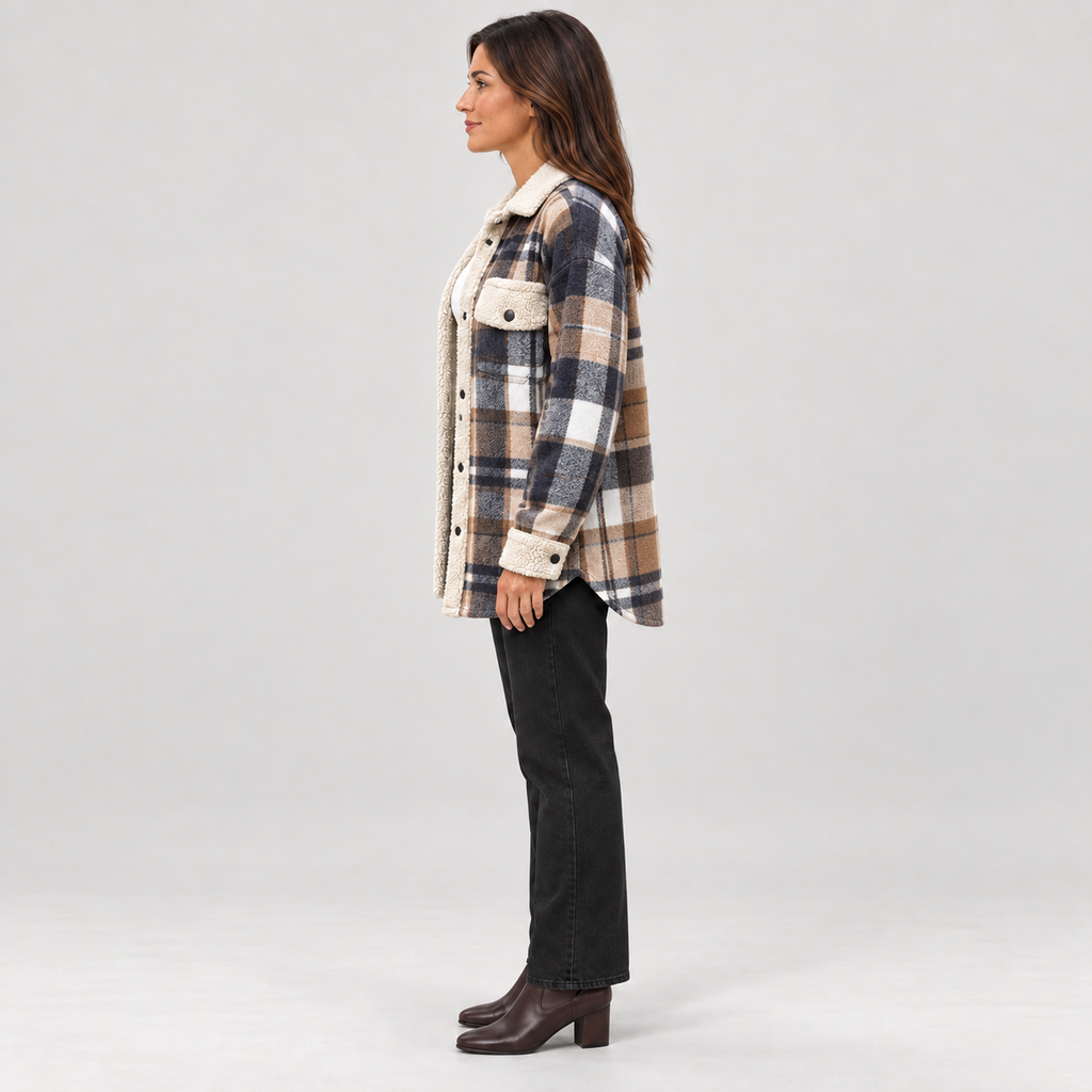 ZENY™ - Classic Long Sleeve Button Down Jacket