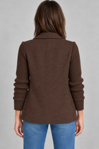 SORELLE™ - Elegant Knit-Sleeve Blazer
