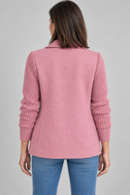 SORELLE™ - Elegant Knit-Sleeve Blazer