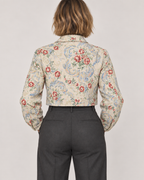 SIDA™ - Chic Floral Print Crop Long Sleeve Jacket