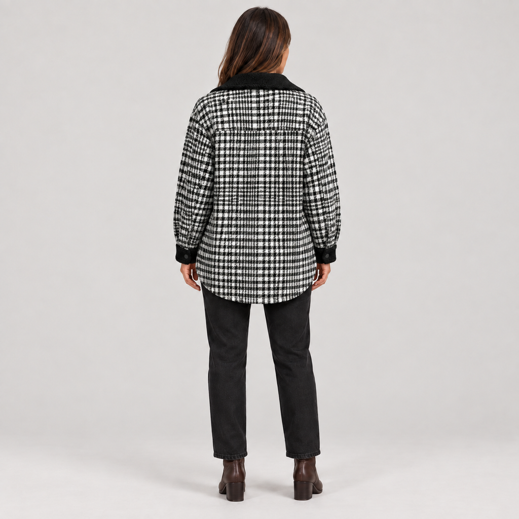 ZENY™ - Classic Long Sleeve Button Down Jacket