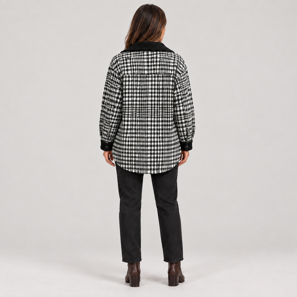 ZENY™ - Classic Long Sleeve Button Down Jacket