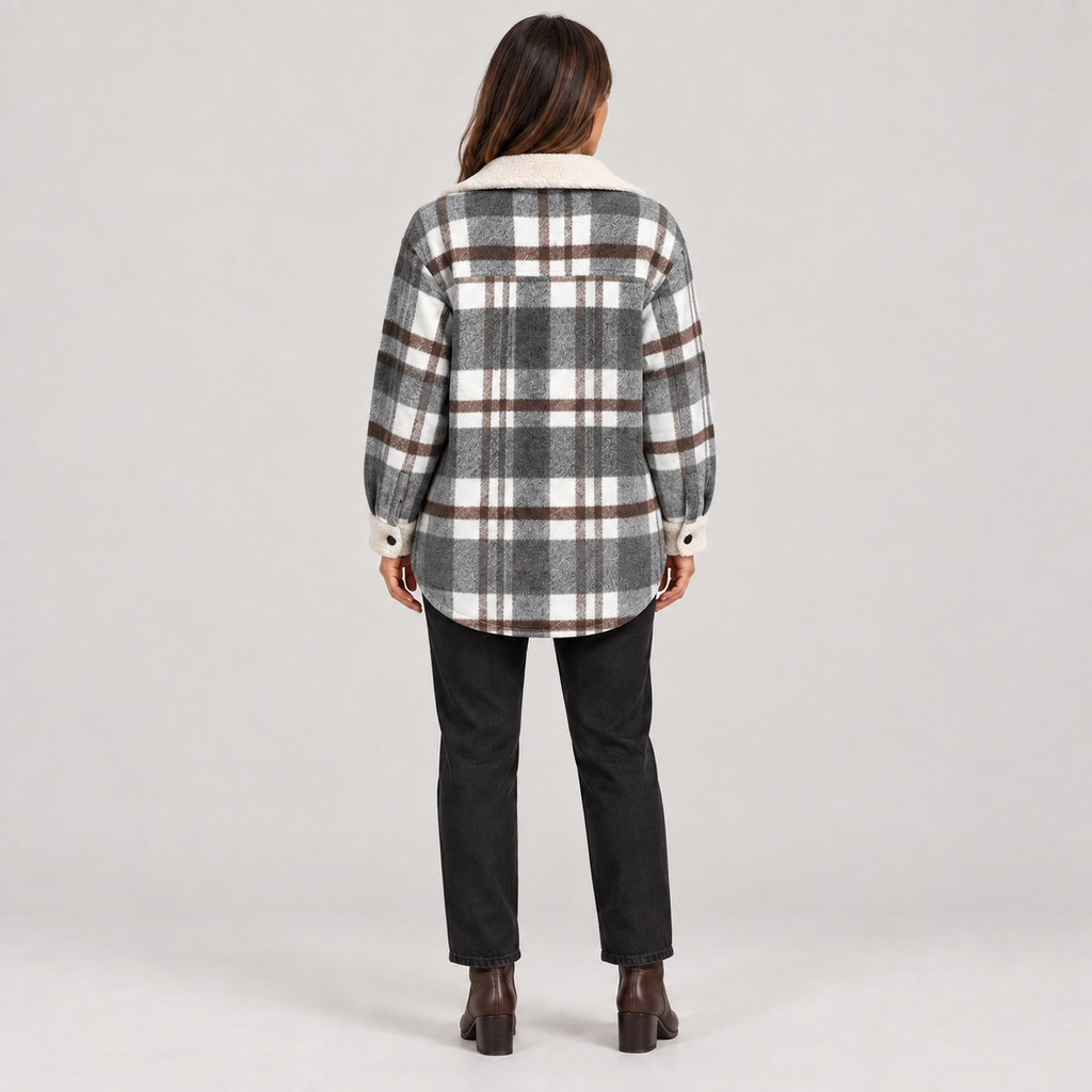 ZENY™ - Classic Long Sleeve Button Down Jacket