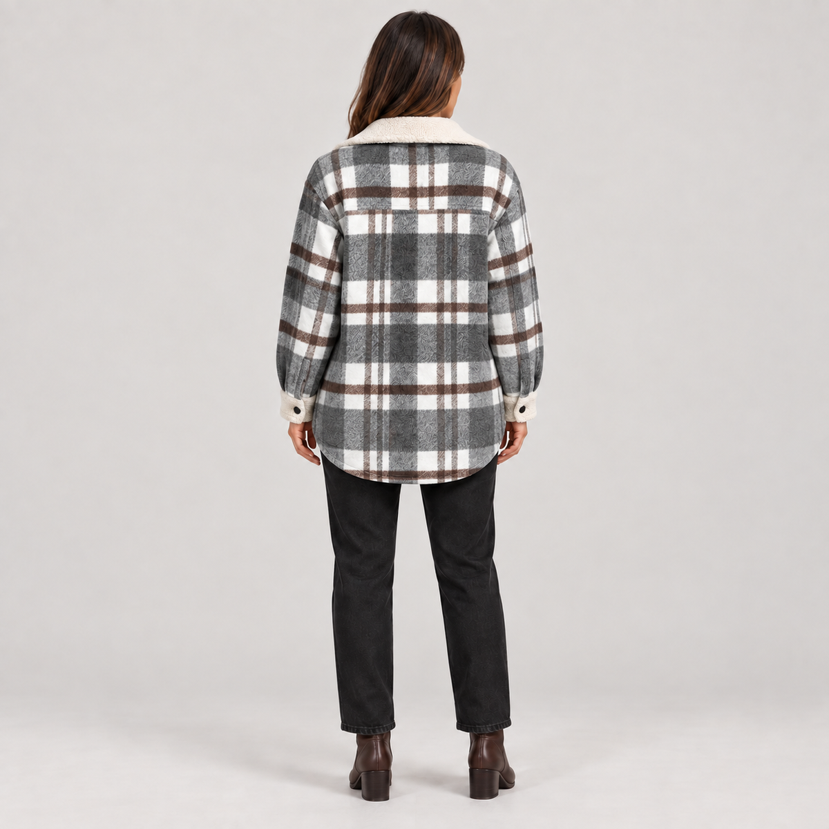 ZENY™ - Classic Long Sleeve Button Down Jacket