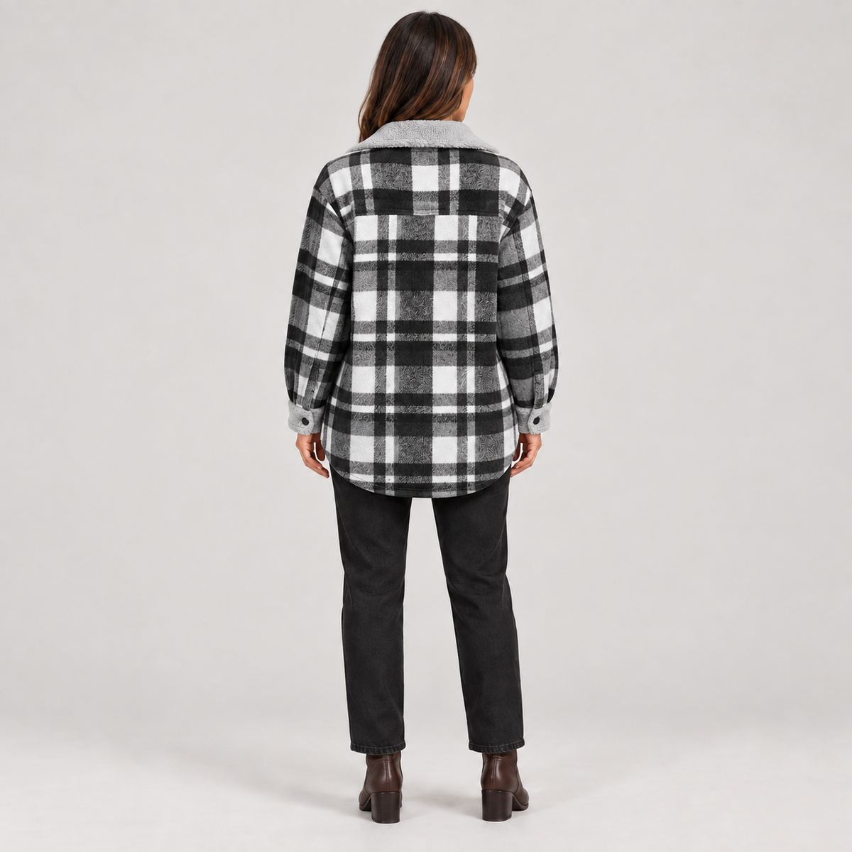 ZENY™ - Classic Long Sleeve Button Down Jacket