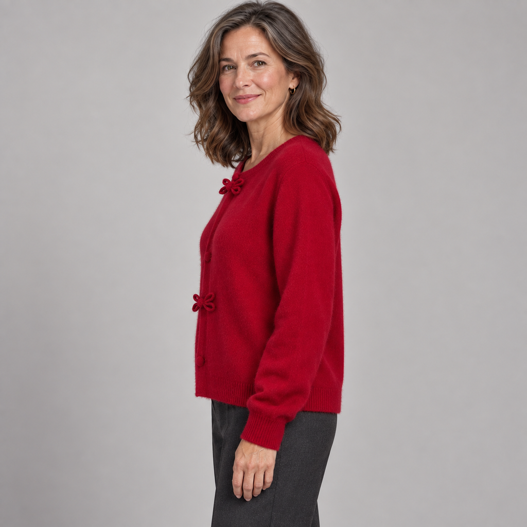 BELLA™ - Chic Bow Cardigan