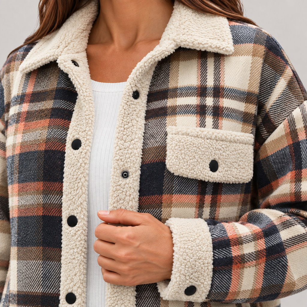 ZENY™ - Classic Long Sleeve Button Down Jacket