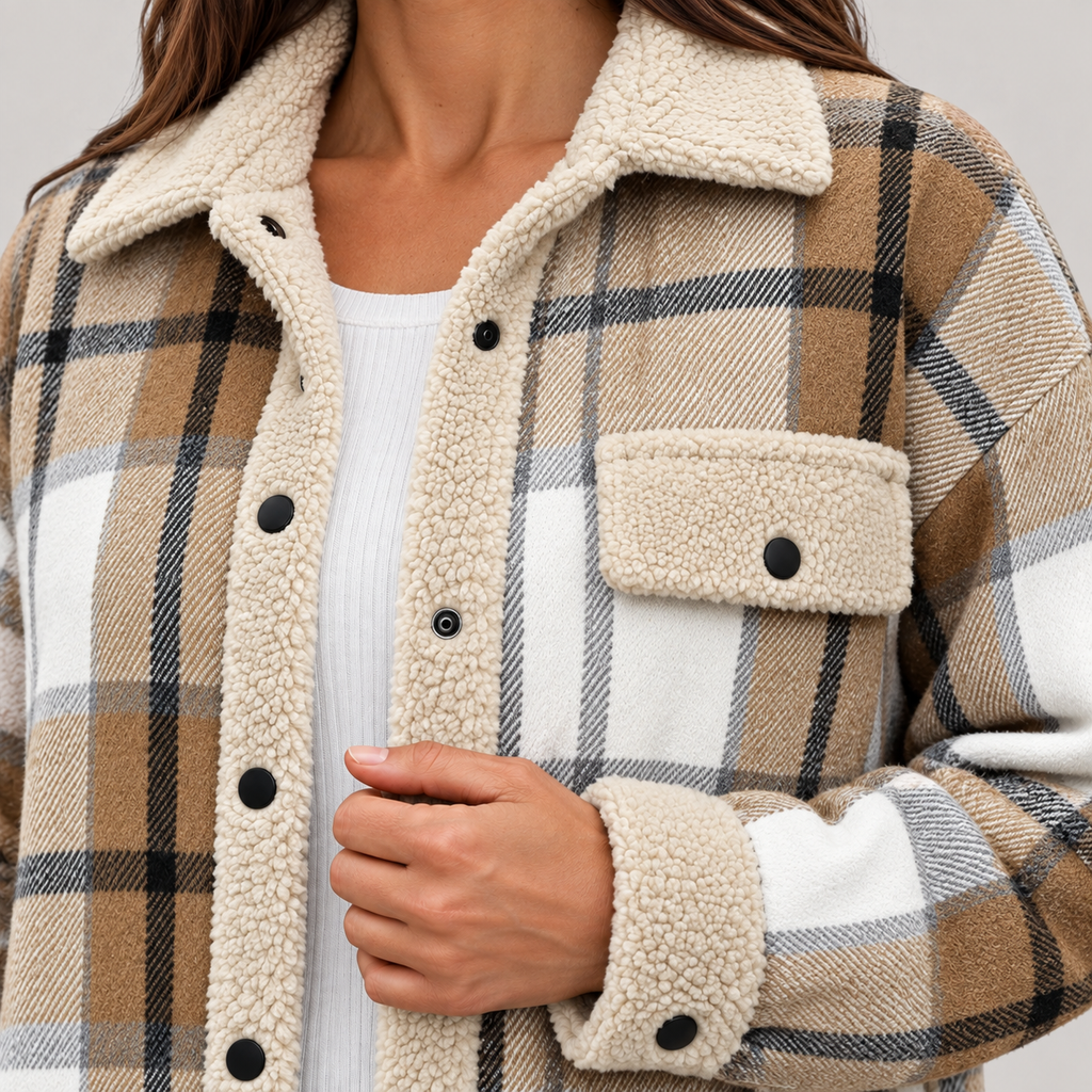 ZENY™ - Classic Long Sleeve Button Down Jacket