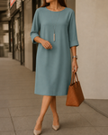 Odette | Tummy-Flattering Midi Dress