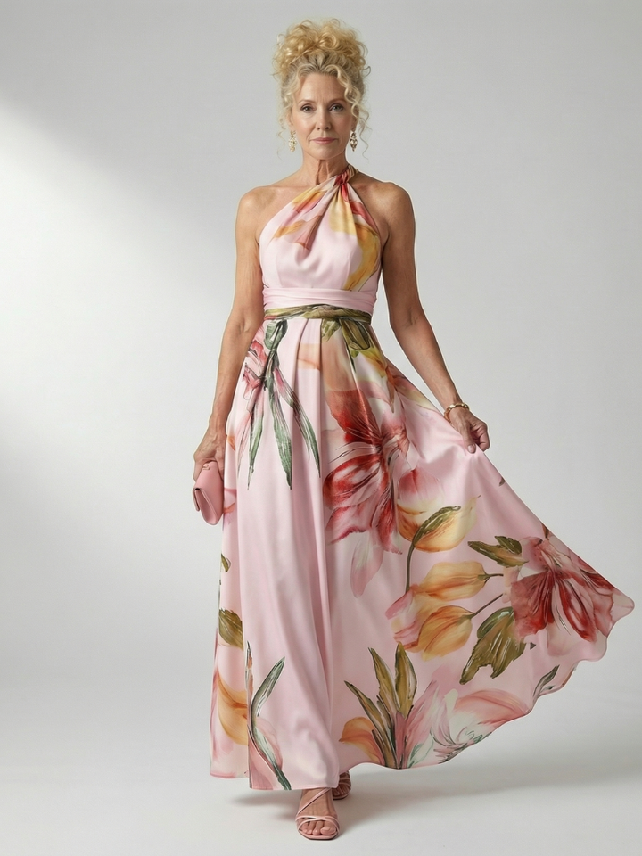 Verlaine | Light Floral Maxi Dress