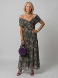 Estelline | Off Shoulder Flow Midi Dress