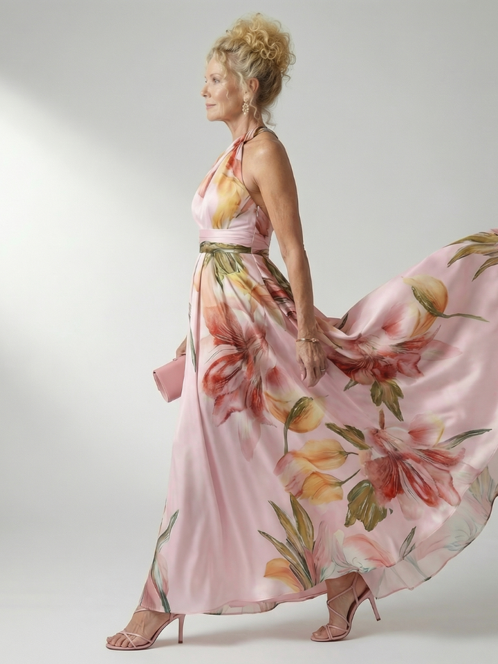 Verlaine | Light Floral Maxi Dress