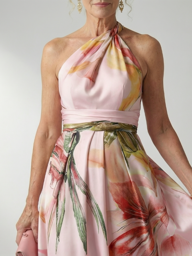 Verlaine | Light Floral Maxi Dress
