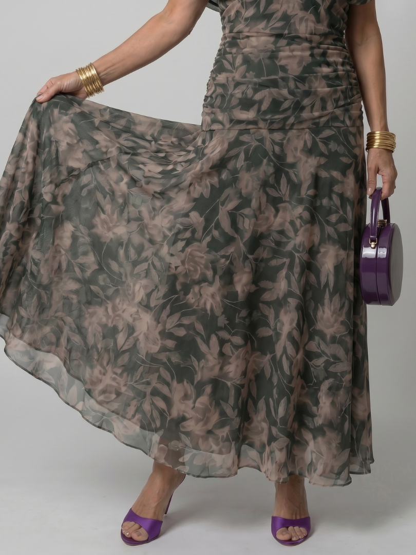Estelline | Off Shoulder Flow Midi Dress