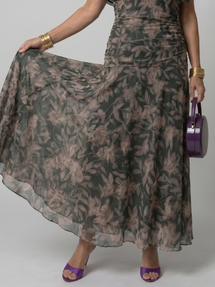 Estelline | Off Shoulder Flow Midi Dress