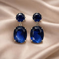 White Gold Majestic Zirconia Earrings