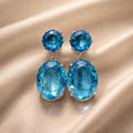 White Gold Majestic Zirconia Earrings