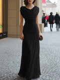 Ester | Elegant Draped Maxi Dress