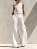 Margot | Sleeveless Wide-Leg Set