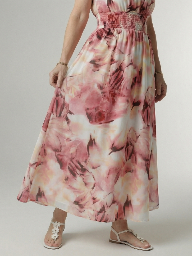 Cataleya | Gathered Halter Midi Dress