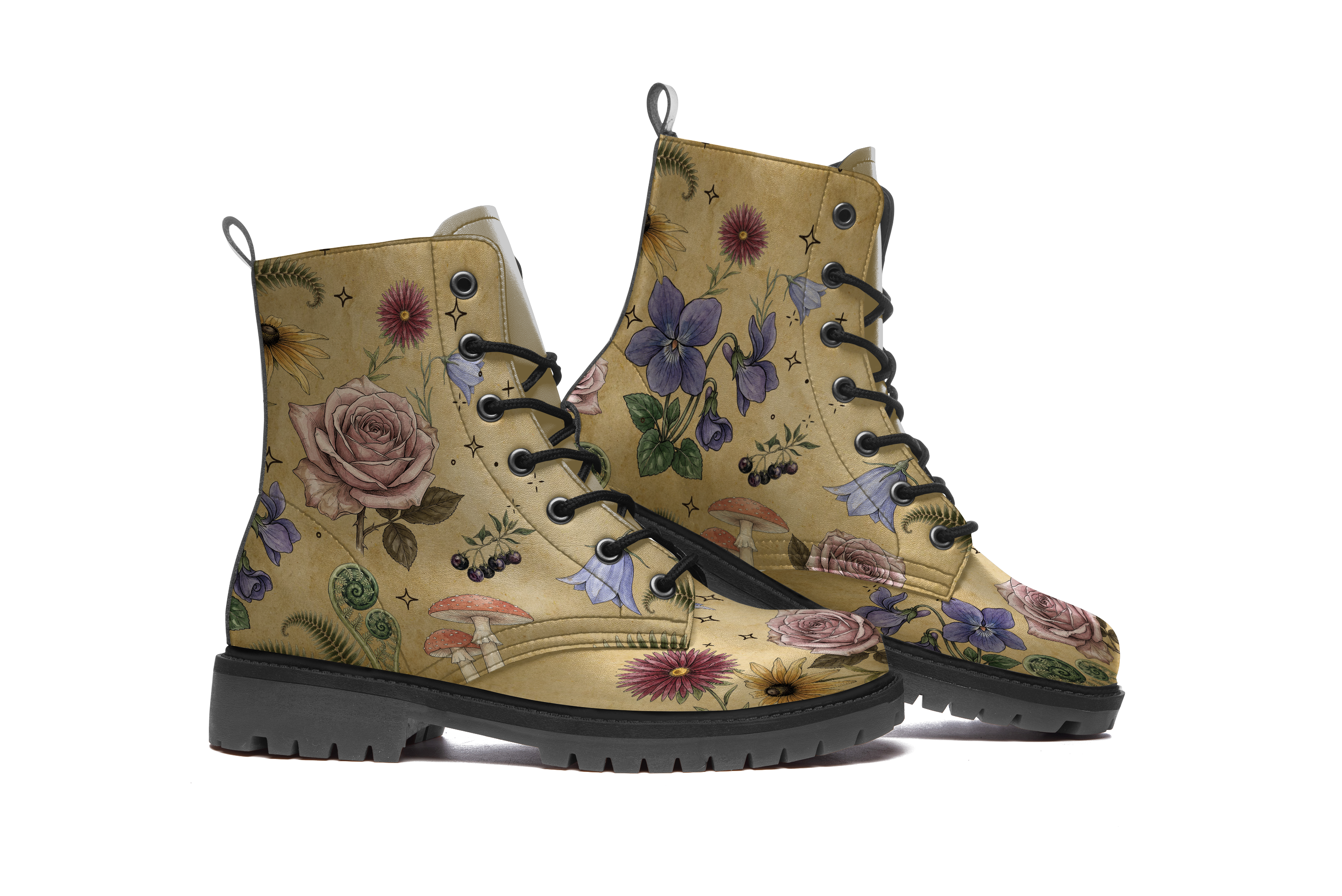 Herbarium Leather Boots
