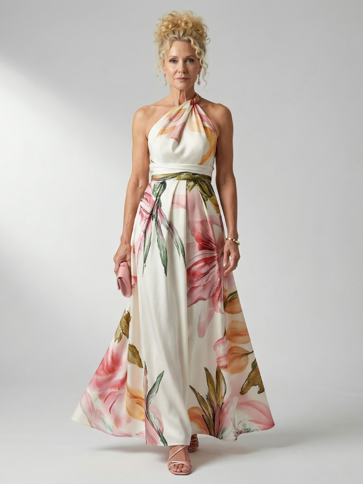 Verlaine | Light Floral Maxi Dress