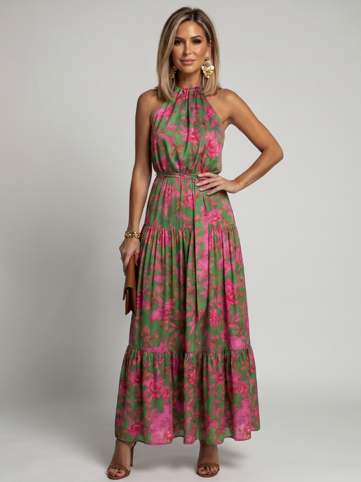 Anouska | Draped Halter Midi Dress