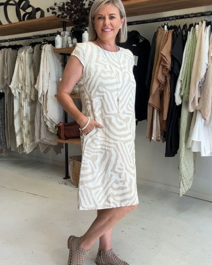 Maribel | Breezy Round-Neck Midi Sundress