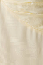 Chiara Halter Satin Maxi Dress - Buttermilk