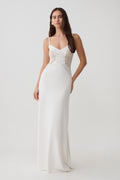Bray Knit & Lace Maxi Dress - Ivory