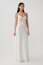 Bray Knit & Lace Maxi Dress - Ivory