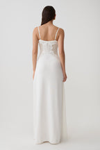 Bray Knit & Lace Maxi Dress - Ivory