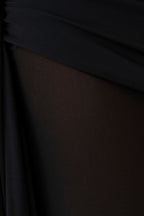 Asher Slinky One Shoulder Maxi Dress - Black
