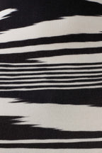 Ashtin Cross Front Knit Maxi Dress - Linear Shift Print
