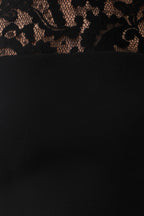Aurelie Long Sleeve Lace Mini Dress - Black