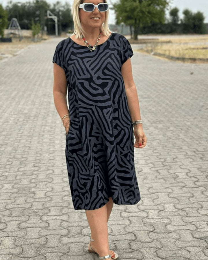 Maribel | Breezy Round-Neck Midi Sundress