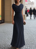 Ester | Elegant Draped Maxi Dress