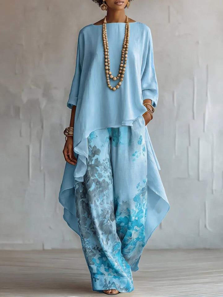 Serafina | Asymmetrical Fluid Floral Set