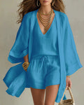 Soft Loose Fit Linen Vest Pants Set
