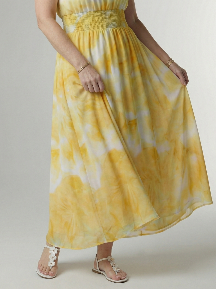 Cataleya | Gathered Halter Midi Dress