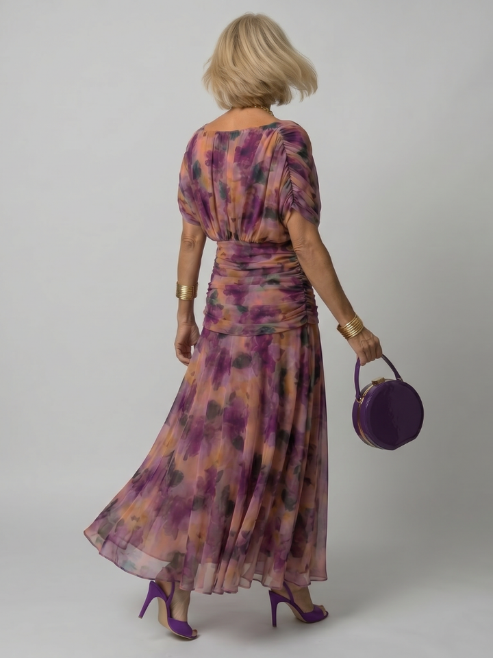 Estelline | Off Shoulder Flow Midi Dress