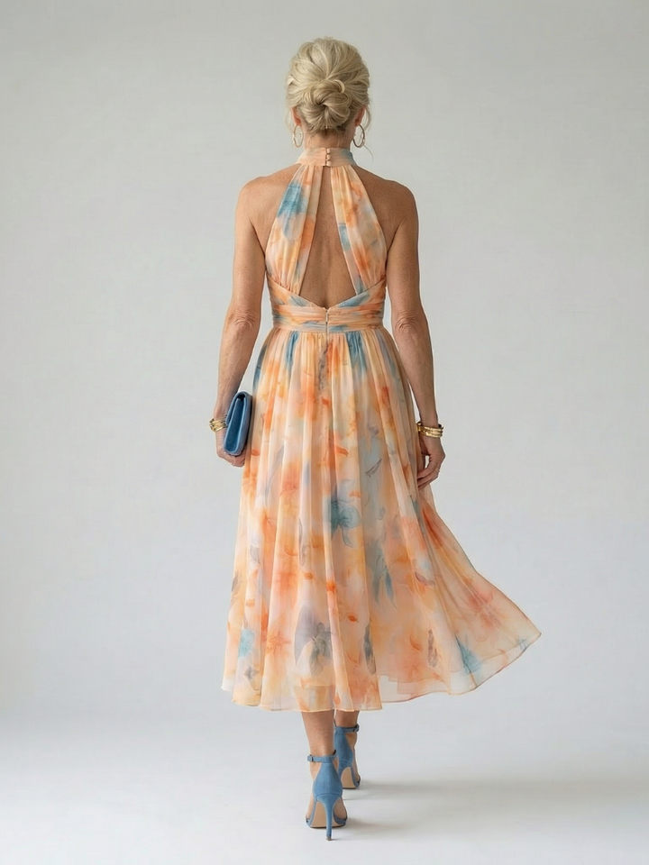 Faelynn | Soft Halter Midi Dress