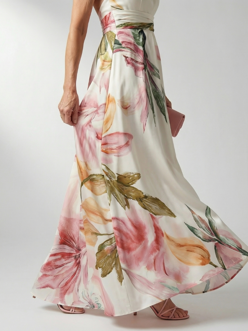 Verlaine | Light Floral Maxi Dress