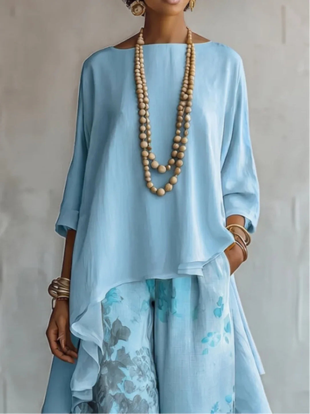 Serafina | Asymmetrical Fluid Floral Set